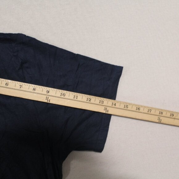 Majestic Men Blue Cleveland Indians Tee Shirt Lindor 12 - Picture 4 of 10